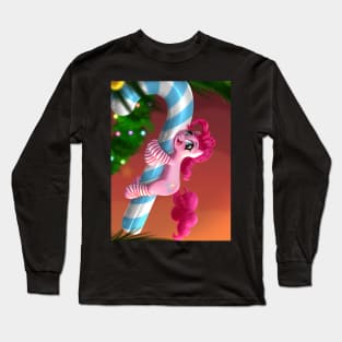 Tiny Pinkie Pie at Christmas Long Sleeve T-Shirt